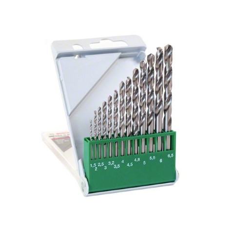 BOSCH METAL DRILL BIT SET HSS-G 13 PC 1.5 2 2.5 3 3.2 3.5 4 4.5 4.8 5